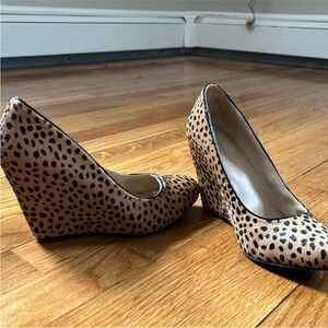 Banana Republic Leopard Print Wedge Heels